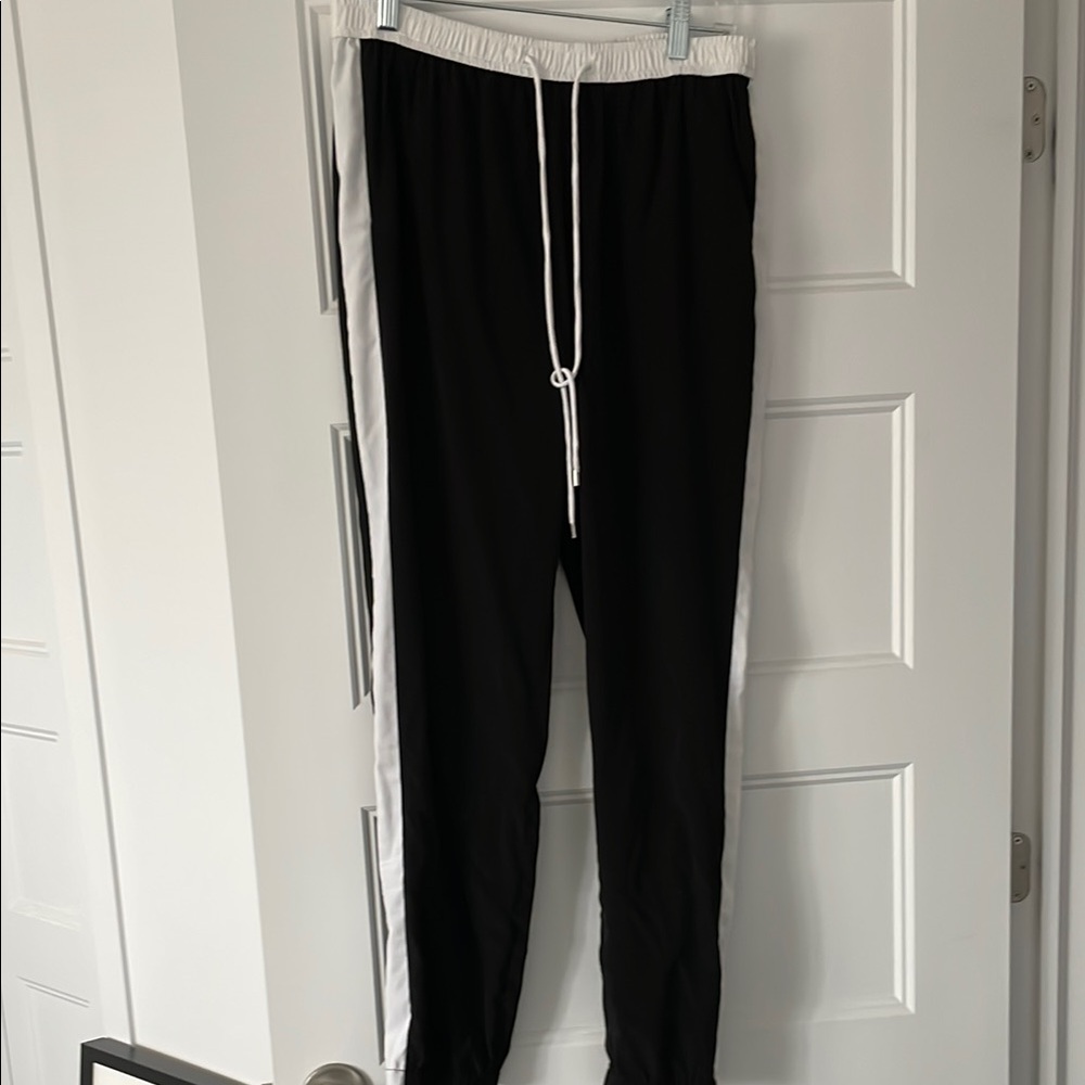MICHAEL Michael Kors Black and White Track Pants